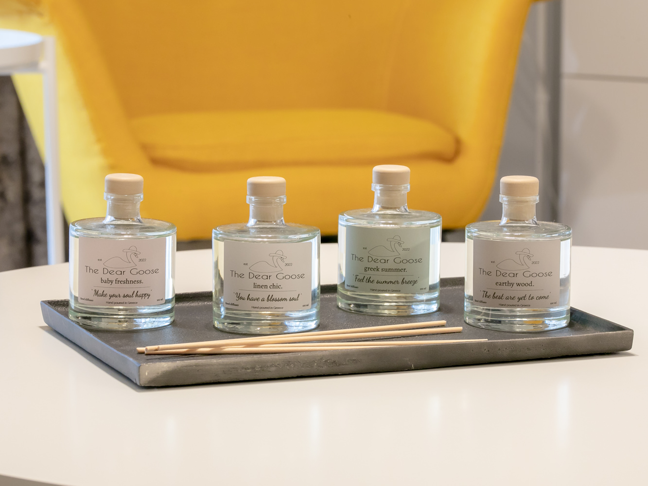 The Dear Goose Reed diffuser set