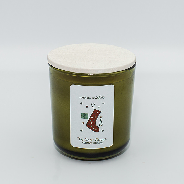 The Dear Goose melomakarono 1 Αρωματικό Κερί ‘pumpkin spice.’ olive - Image 1