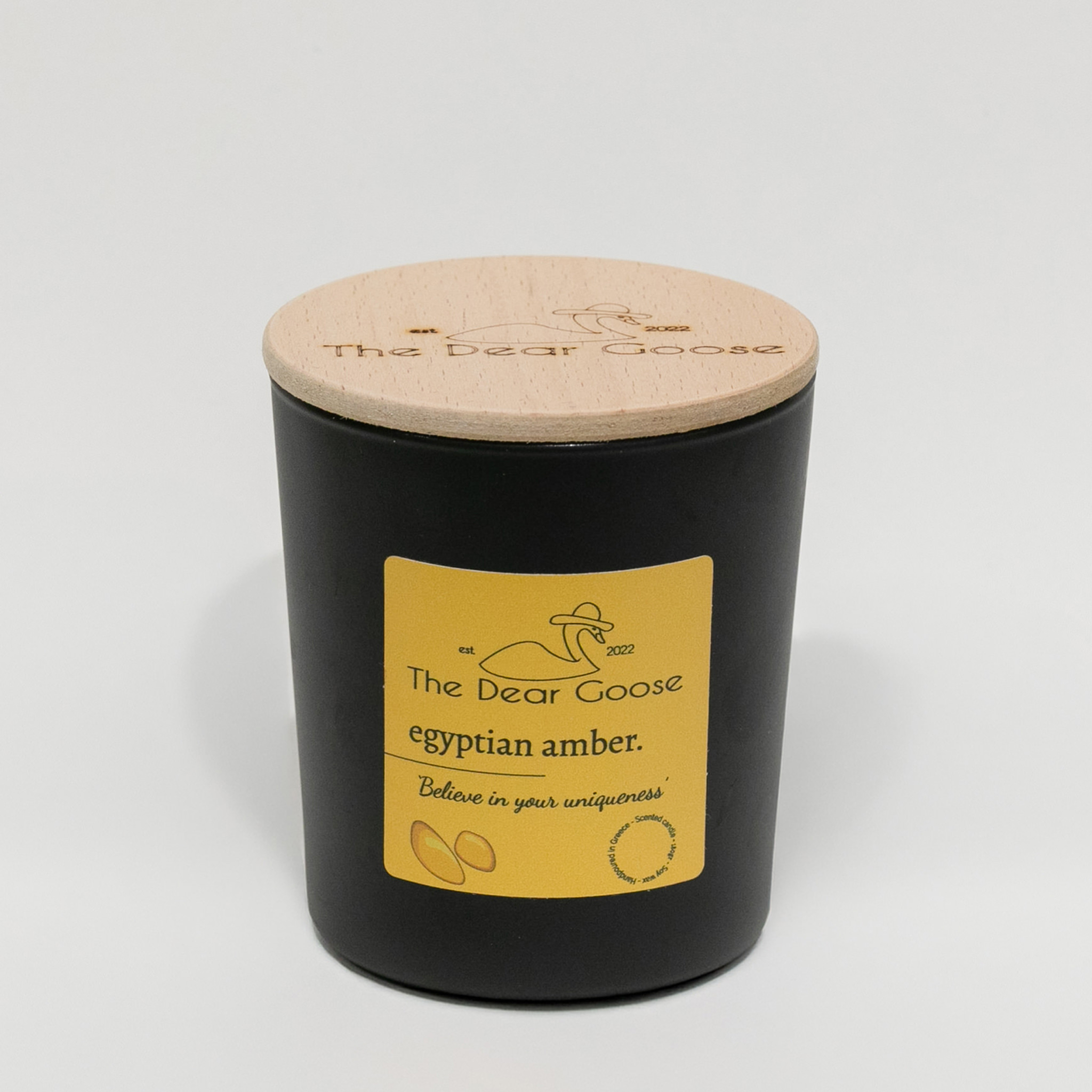 The Dear Goose black amber 1 Αρωματικό Κερί 'egyptian amber.' - Image 1