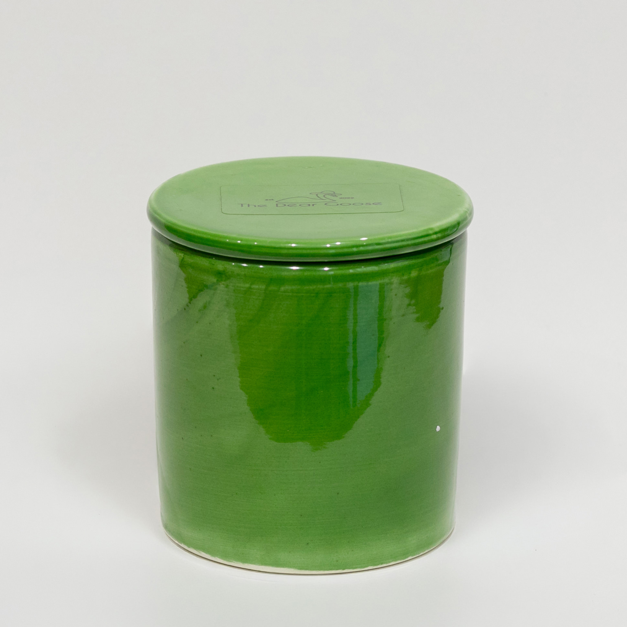 The Dear Goose ceramic green 1 Αρωματικό Κερί ‘che figata.’ - Image 1